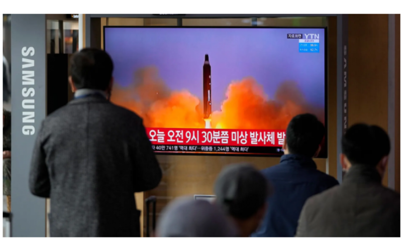 朝鮮導彈發射失敗在空中爆炸